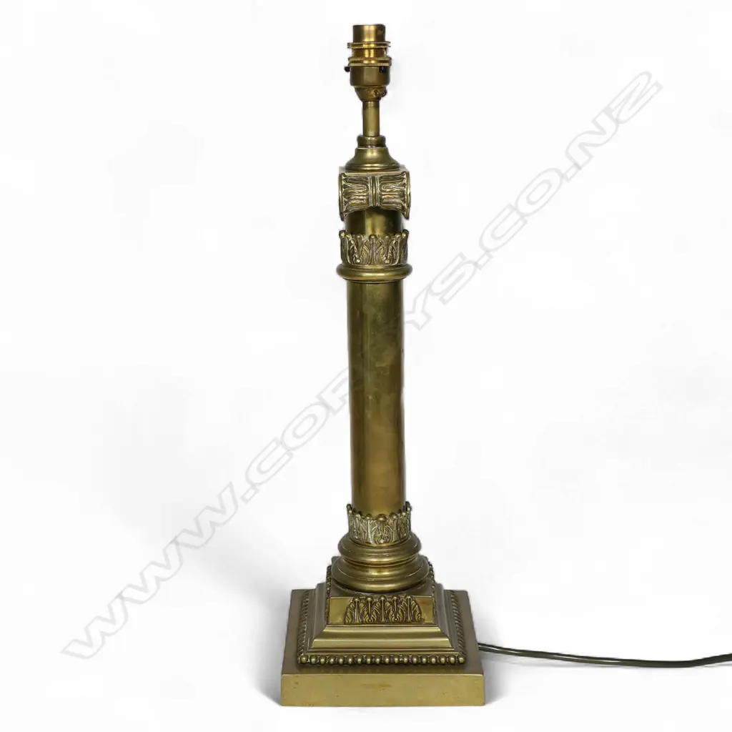 Table lamp, Unidentified manufacturer, brass, England, c.1890, Image 1++